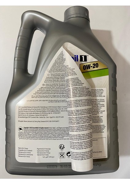 1 Dexos1 For Hybrids 0W-20 5 L Motor Yağı ( Üretim Yılı: 2024 ) modelleri