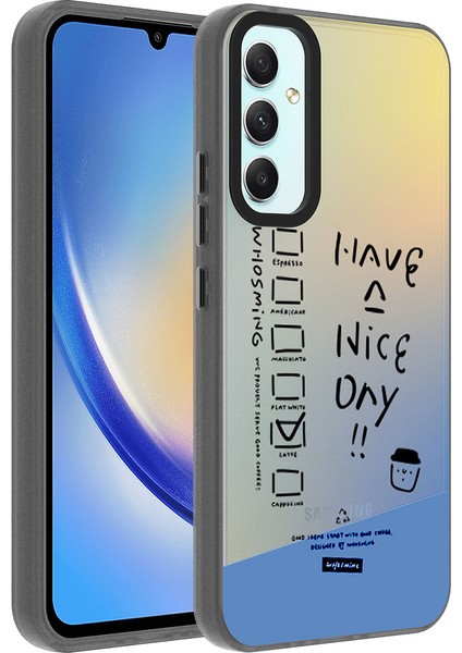 - Samsung Galaxy A24 - Kılıf Desenli Dragon Sert Kapak - Have - T27949