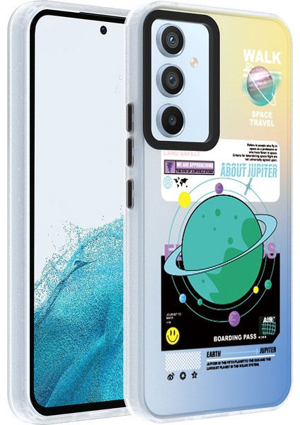 - Samsung Galaxy A54 - Kılıf Desenli Dragon Sert Kapak - Gezegen - T27950