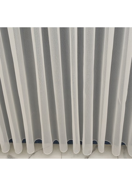 Tül Perde Kendisinden Çizgili Detaylı Yeni Sezon Düz Sade Kullanışlı Tül Perde 1x2 Seyrek Pileli Tül Perde fırsatları