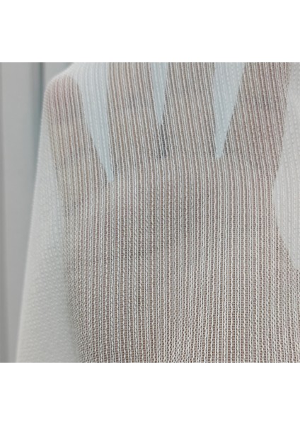 Tül Perde Kendisinden Çizgili Detaylı Yeni Sezon Düz Sade Kullanışlı Tül Perde 1x3 Sık Pileli Tül Perde indirimleri