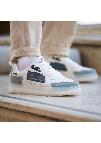 Planet Unisex Sneakers - Beyaz Mavi