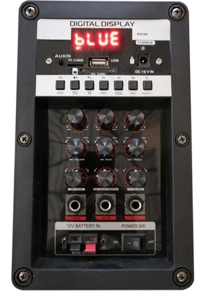 Superbass LT-912 Şarjlı Mikrofonlu Amfili Bluetooth Büyük Boy Güçlü Taşınabilir Kablosuz Hoparlör Sistemi