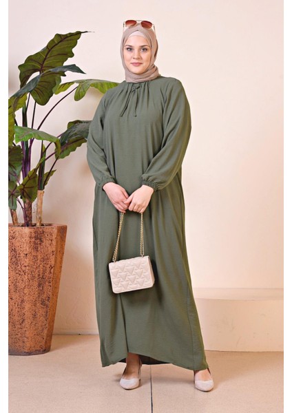 Kadin Buyuk Beden Ayrobin Uzun Anne Elbise indirimleri