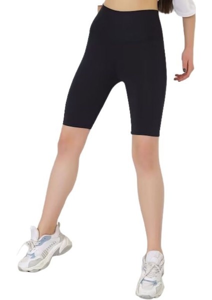 Kısa Şort Tayt Esnek Rahat Yazlık Nefes Alan Kumaş Toparlayıcı Tayt Şort indirimleri