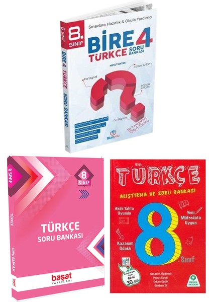 Editör Yayınları LGS Türkçe Soru Bankası Seti 3 Kitap