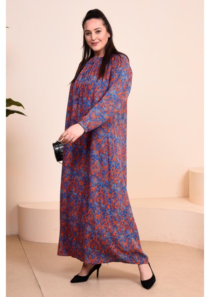 Kadin Anne Buyuk Beden Elbise Cicekli Tesettur Giyim indirimleri