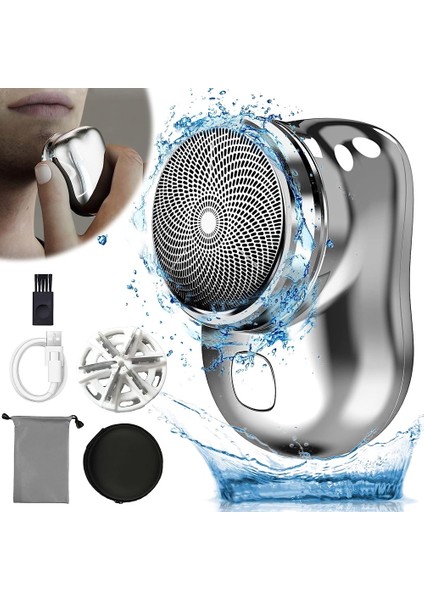 Mini Shaver Sıfır Sakal Taşınabilir Şarjlı Tıraş Makinesi