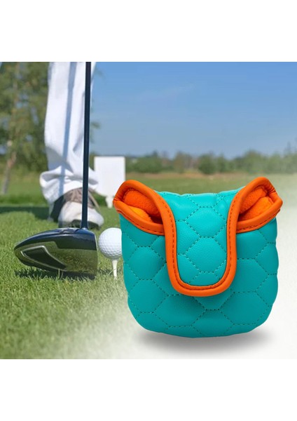 Golf Club Headcover Çoğu Putter Su Geçirmez Golf Mallet Putter Head Cover Mavi (Yurt Dışından)