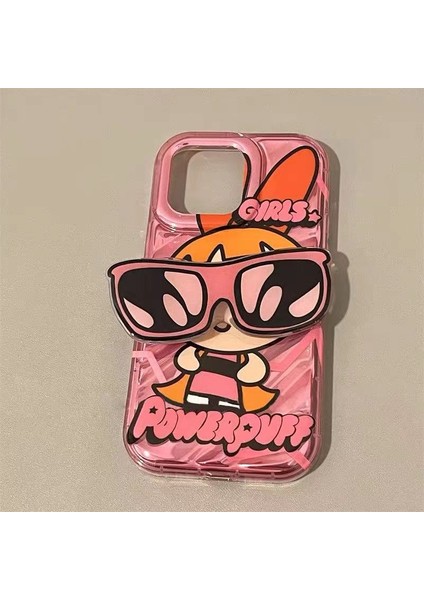 IPHONE14PROMAX Apple 13 Cep Telefonu Kılıfı 12 11 Kadın Için Uygun Sevimli Güneş Gözlüğü Powerpuff Girl (Yurt Dışından)