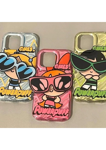 IPHONE14PROMAX Apple 13 Cep Telefonu Kılıfı 12 11 Kadın Için Uygun Sevimli Güneş Gözlüğü Powerpuff Girl (Yurt Dışından) fırsatları