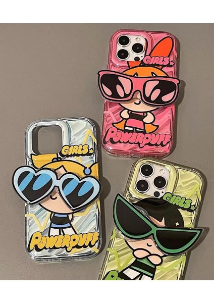 IPHONE14PROMAX Apple 13 Cep Telefonu Kılıfı 12 11 Kadın Için Uygun Sevimli Güneş Gözlüğü Powerpuff Girl (Yurt Dışından) indirimleri