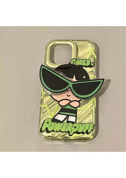 IPHONE14PROMAX Apple 13 Cep Telefonu Kılıfı 12 11 Kadın Için Uygun Sevimli Güneş Gözlüğü Powerpuff Girl (Yurt Dışından)