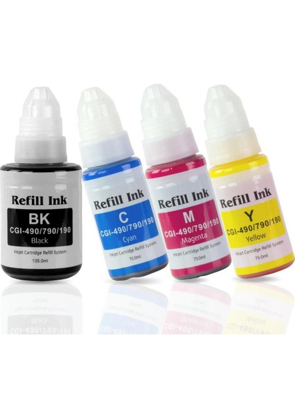 Canon G3400 Mürekkep Seti Muadil (Gı 490) modelleri