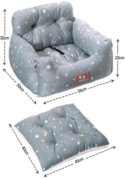 Ayarlanabilir Evcil Hayvan Araba Taşıyıcı Koltuk Kaymaz Köpek Araba Koltuğu Kamyonlar Için Gri (Yurt Dışından) modelleri