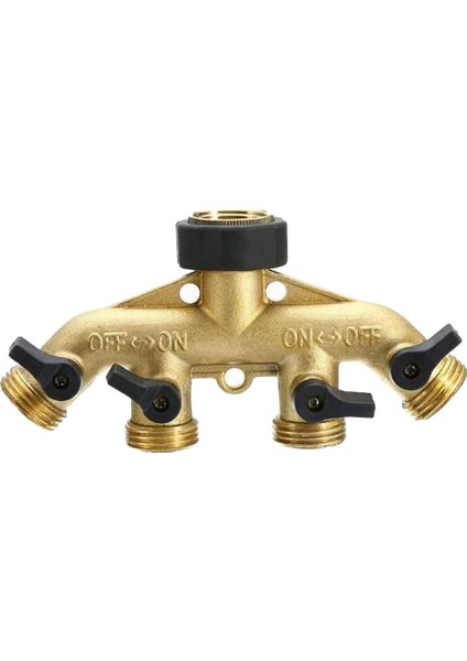 4 Yollu Bahçe Hortumu Ayırıcı Hortumu Adaptör Hortumu Hortum Su Distribütörü Fıskiyesi Avrupa Ipliği (Yurt Dışından)