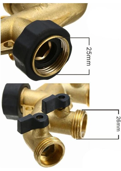 4 Yollu Bahçe Hortumu Ayırıcı Su 3/4 '' Konektör Su Distribütörü Çimler (Yurt Dışından) indirimleri