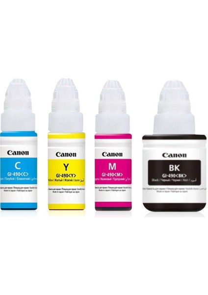 Canon G1400/G1410/G2400/G2410/G2411/G3400/G3411/G4400 Gı 490 Yazıcılar Için Mürekkep modelleri