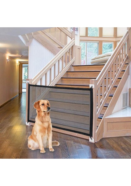 Köpek Kapısı, Evcil Hayvan Muhafazası Taşınabilir Ağ Katlanır Güvenlik Çit, Pet 120X72CM (Yurt Dışından) fiyatları