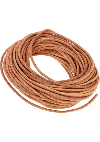 1 Metre Yuvarlak Deri Rulo Inkol Kordu, 2,5 mm Çapında (Yurt Dışından) fırsatları