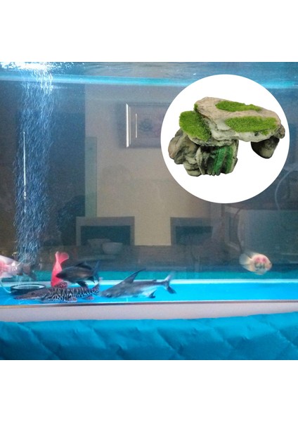 Yenilik Yapay Kaplumbağa Gizle Reçine Malzemesi Mağara Balık Tankı Süsü Aqurium I (Yurt Dışından)