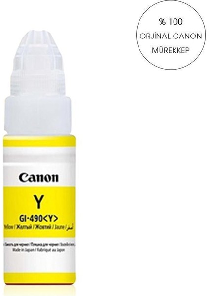 Canon G4400 Yazıcı Mürekkebi Sarı fiyatları
