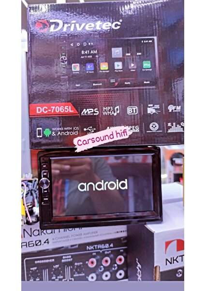 Drivetech Android Double Teyp – Drivetec DC-7065L Ultra Car Play , 4gb Ram 32GB Hafıza