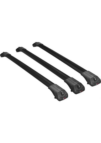 Toyota Rav4 2006-2012 Arası ile Uyumlu Ace-1 Ara Atkı Tavan Barı Siyah 3 Adet Bar