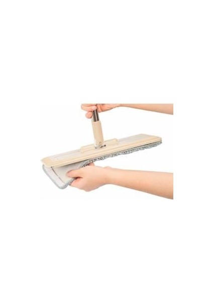Tablet Mop Için Plastik Cırtlı Başlık+1 Adet Microfiber Yedek Set Tüm Tablet Moplara Uygun