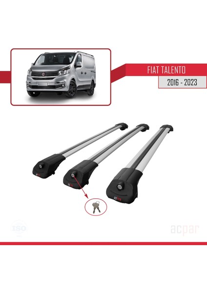 Fiat Talento 2016 ve Sonrası ile Uyumlu Ace-1 Ara Atkı Tavan Barı Gri 3 Adet Bar fırsatları