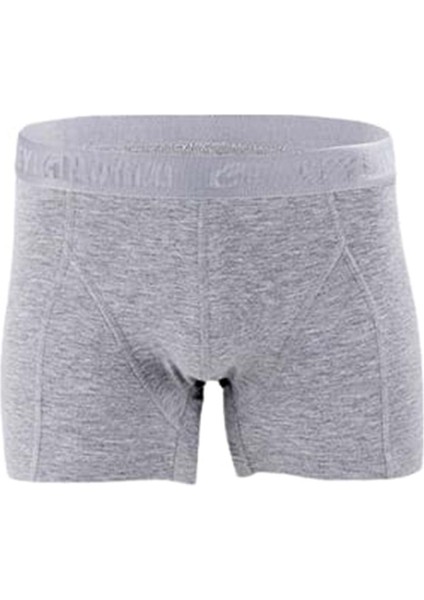 Erkek Likralı Boxer 034 (3 Paket) - Gri - Xxl
