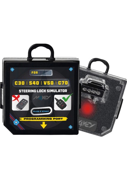 VV S40 – C70 – C30 – V50 İle Uyumlu Direksiyon Kilit Emülatörü Simulatorü