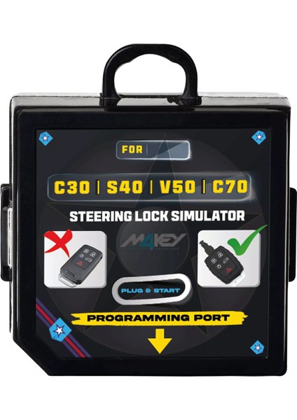 VV S40 – C70 – C30 – V50 İle Uyumlu Direksiyon Kilit Emülatörü Simulatorü fiyatları