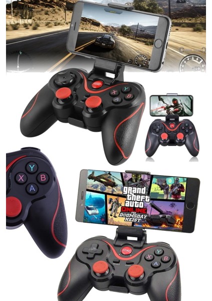 Android Için Bluetooth Android Kablosuz Gamepad Joysticktelefonu Için 2.4g Joypad Game Controller Tr