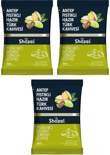 Antep Fıstıklı Hazır Türk Kahvesi 100 gr x 3 Adet