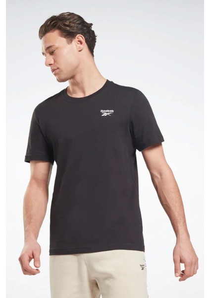 Rı Left Chest Logo Siyah Erkek Kısa Kol T-Shirt