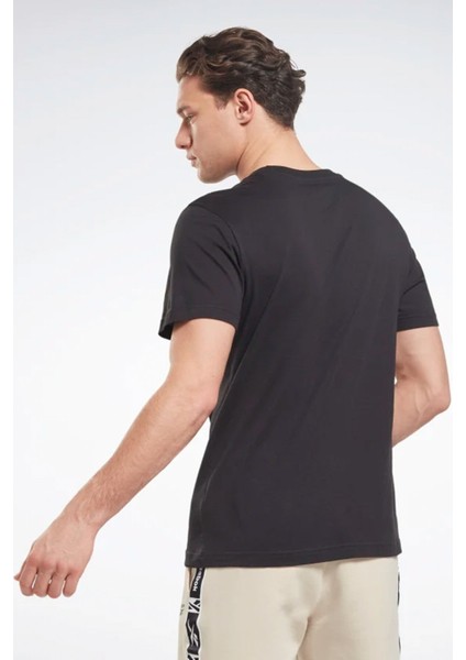 Rı Left Chest Logo Siyah Erkek Kısa Kol T-Shirt