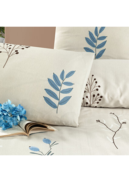 Home Blueberry Çift Kişilik Nevresim Takımı 4 Parça