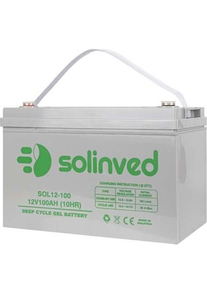 Solinved 12V 100AH Jel Akü fiyatları