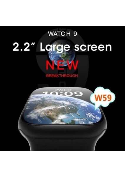 Cp Express W59 Watch 9 Note Pro Akıllı Saat 47 mm 2.2 Inc Android Ios Uyumlu