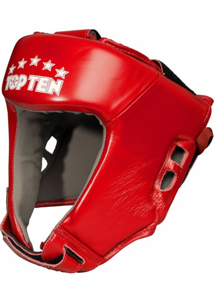Topten Iba (Aiba) Onaylı Hakiki Deri Boks Kaskı (Kırmızı) fiyatları