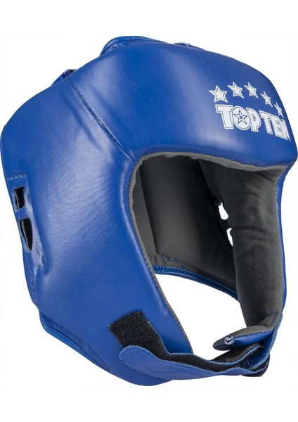 Topten Iba (Aiba) Onaylı Hakiki Deri Boks Kaskı (Mavi) fırsatları