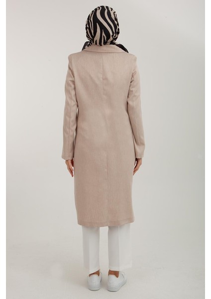 ARMİNE TREND Kuruvaze Kapamalı İki Cepli Yazlık Ceket-Bej 22YT508-1 fırsatları