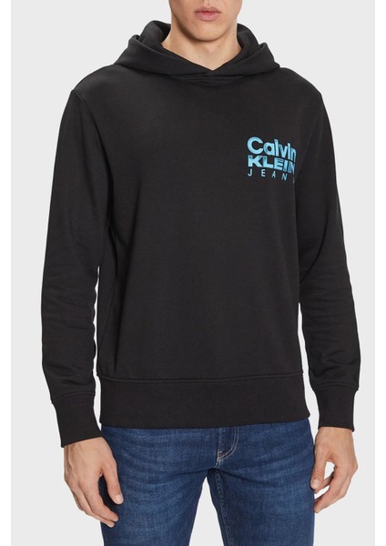 Baskılı Kapüşonlu Pamuk Regular Fit Sweat Erkek Sweat J30J324219 Beh