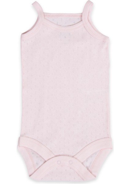 5'li Jakarlı Ip Askılı Bebek Body Zıbın Çıtçıtlı 100% Pamuk - Ekru Pembe Beyaz fiyatları