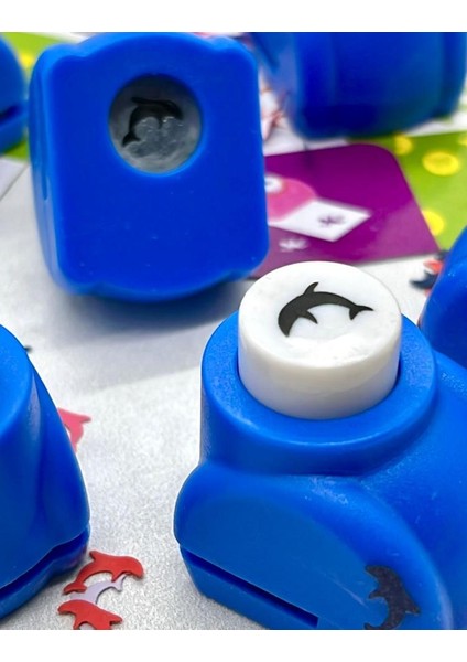 Balık Desenli Mavi Mini Delgeç