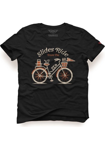 Bisikletçi Yollarda Tasarım Tişört