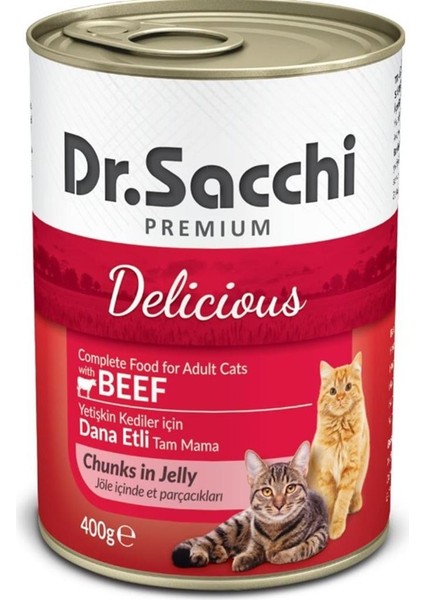 Dr.sacchi Sığır Etli Kedi Konservesi 400 gr