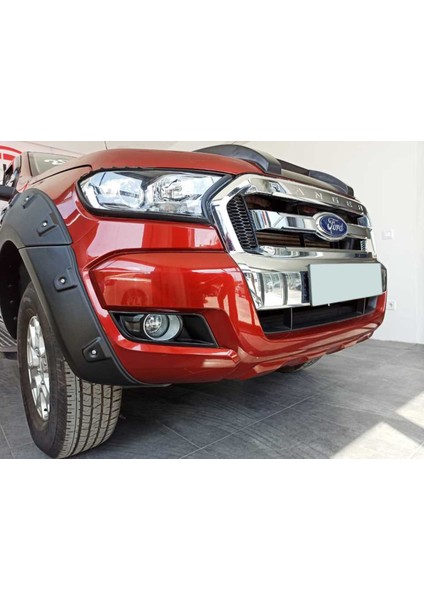 Ford Ranger 2012-2016 Ön Sis Çerçevesi Kaplama Siyah Kalın