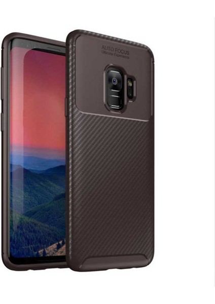 Samsung Galaxy S9  Uyumlu Karbon Fiber Desenli Kamera Korumalı Renk Atmaz Negro Kılıf